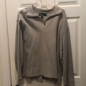 Lon sleeve half zip shirt